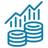 icona monete e valore investimento